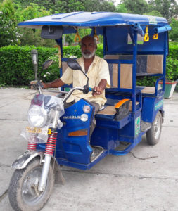 SMV Green - Drivers upgrade from gas-powered or manual rickshaws to battery-powered ones better for their health and the environment.